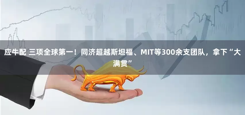 应牛配 三项全球第一！同济超越斯坦福、MIT等300余支团队，拿下“大满贯”
